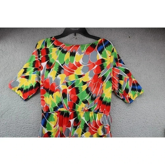 Magic Bold Flowy Maxi Dress-Size Large-V-Neck - Picture 10 of 11